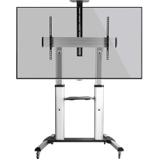 RICOO FS0610 TV grindų stovas Ritininis universalus 55-110 colių (140-279 cm) reguliuojamo aukščio stovas su ratukais TV laikiklis VESA 400x200-1000x600