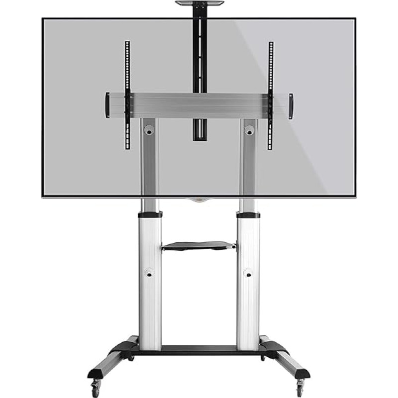 RICOO FS0610 TV grindų stovas Ritininis universalus 55-110 colių (140-279 cm) reguliuojamo aukščio stovas su ratukais TV laikiklis VESA 400x200-1000x600