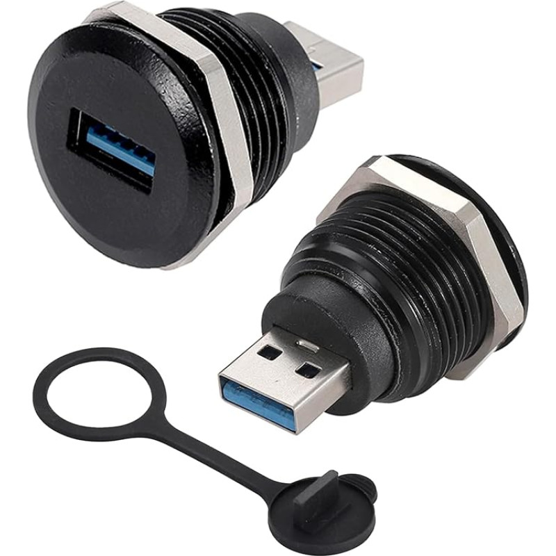 PENGLIN 2 x USB 3.0 moteriškojo ir vyriškojo montavimo lizdo, USB 3.0 A tipo skydelio adapteris, USB 3.0 pralaidumo adapterio keitiklis