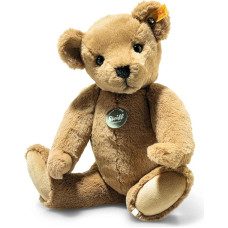 Steiff Lio Teddy Bear Brown 35 cm, Teddies for Tomorrow, Cuddly Toy Teddy, Stuffed Toy Bear Made of Cuddly Soft Plush, Fluffy Plush Toy for Playing and Cuddling, Machine Washable