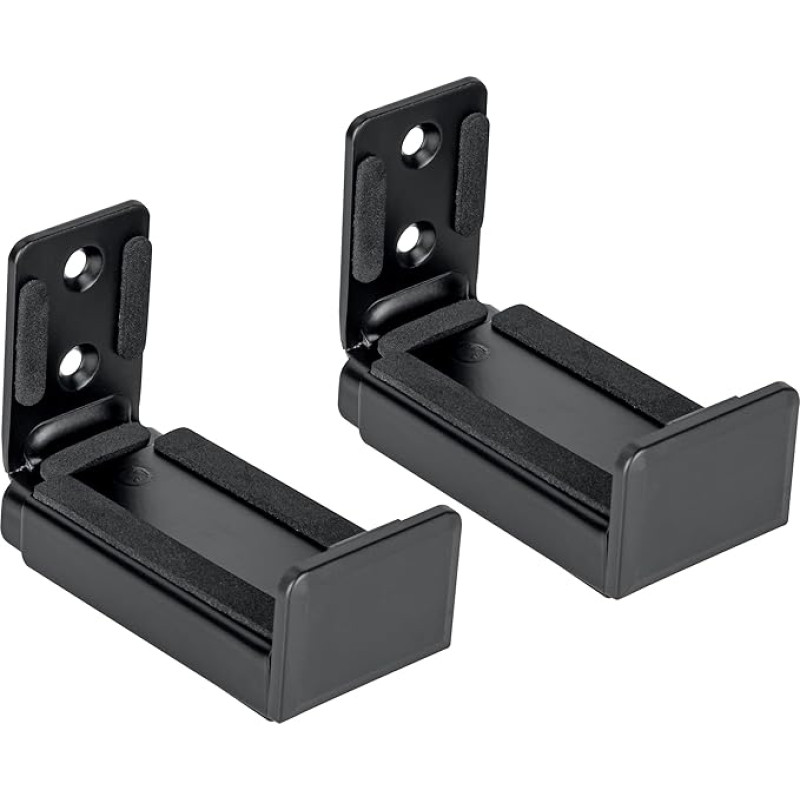 SCHWAIGER LWHSB1515 51 Soundbar Wall Mount Speaker Box Mount Speaker Mounting Box Holder Set up to Max. 15 kg Includes Mounting Material Black