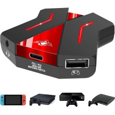 SPIRIT OF GAMER - CROSSGAME 2 adapter - Play keyboard and mouse on video game consoles thanks to the converter: Switch / PS4 / PS3 / Xbox ONE - 1 x 3.5 mm jack socket for gaming headphones