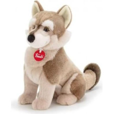 Trudi Klassik 24040 Plush Toy Wolf 14 x 30 x 22 cm, Size M, High-Quality Stuffed Toy with Soft Materials, Plush Toy with Realistic Details, Washable, Cuddly Toy for Children, Grey