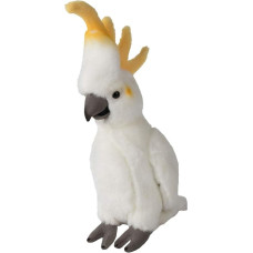 WWF Plush Toy Cockatoo (White, 24 cm), Realistic Plush Toy, Super Soft, Lifelike Designed Plush Toy for Cuddling and Loving, Hand Wash Possible