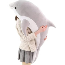 Kekeso Dolphin Plush Toys Beautiful Stuffed Soft Animal Hugging Pillow Dolphin Dolls for Children (120 cm / 47.24 inches, Grey)