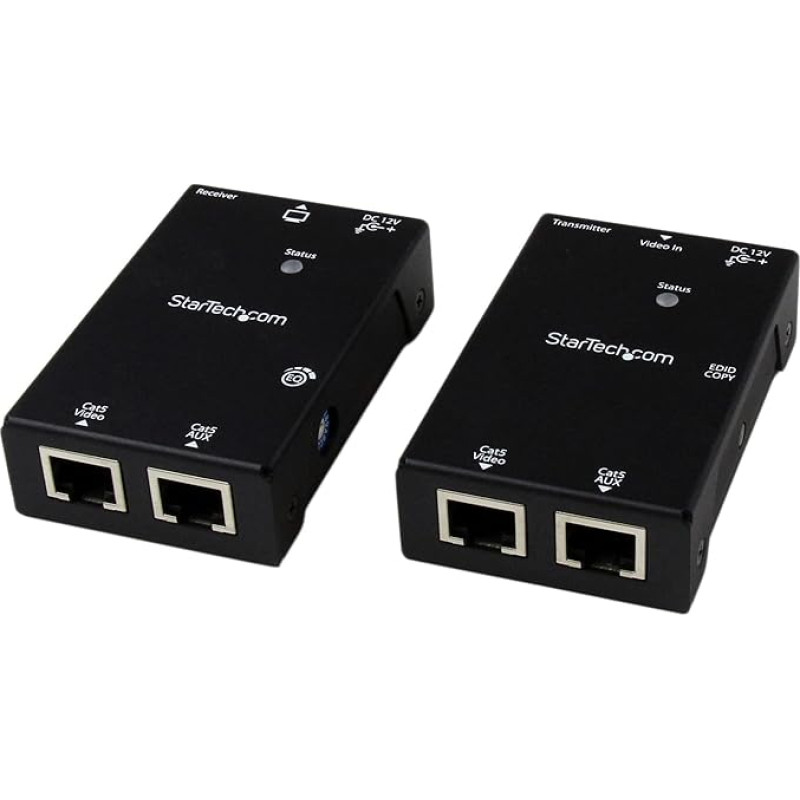 Startechcom ST121SHD50 - HDMI Over CAT5/CAT6 Extender with Power Over Cable - 165 ft (50 m)