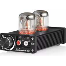 Nobsound E6 Class A Tube Preamp Direct Heated Tubes Stereo Audio Preamp Desktop Preamplifier with Volume Control