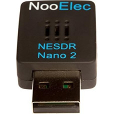 Nooelec NESDR Nano 2 - Winziges Schwarzes RTL-SDR-USB-Set (RTL2832U + R820T2) mit MCX-Antenne. Software Defined Radio, DVB-T und ADS-B Kompatibel, ESD-Sicher