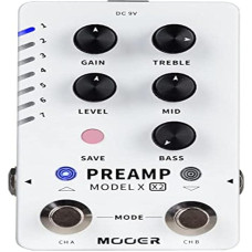 Mooer Preamp Model X2 Dual Channel Digital Preamp Pedal