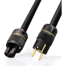 Tertullus HiFi Power Cable 2-Pin with IEC 3 Core with 3.5 mm² High-End Power Cable for Audio Applications