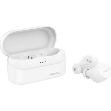 Nokia BH-405 Power Earbuds Lite Real Wireless Headphones, 35 Hours Playtime, IPX7 Waterproof, Bluetooth Compatible, Compact Wireless Charging Bag, Snow