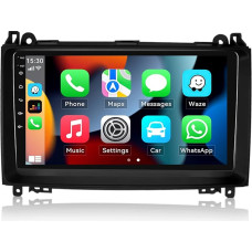 2+64G SIXWIN Android 13 Carplay Android Car Radio for Mercedes-Benz W169 W245 B160 B170 B180 B200 W639 Vito Viano W906 Sprinter, 9 Inch Touchscreen, 1280 x 720, with GPS WiFi BT USB FM RDS DSP