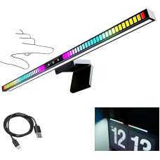 Computer Monitor Lamp with Touch Control, 45 cm Monitor Light Bar with Gaming Decoration RGB Backlight, Desk Lamp LED Clampable Dimmable, Anti-Blue USB Screen Lamp, Space Saving
