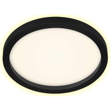 BRILONER Leuchten LED lubų šviestuvas su foninio apšvietimo efektu 18 vatų 2400 liumenų 3000 kelvinų balta / juoda Skersmuo 29,7 cm