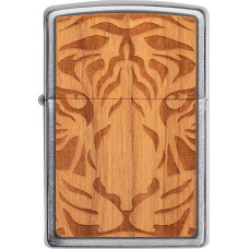 Zippo Lighter Woodchuck 49707 Cherry Tiger Head