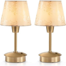 Pack of 2 Small Wireless Table Lamp for Dining Table, Built-in 5200 mAh Rechargeable Battery, Portable Touch Dimmable Lamp for Restaurant, Living Room, Bedroom, Bar, Dining Room, Table Lamp, Bedside Lamp