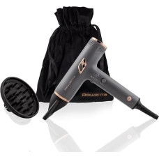 Rowenta Maestria Nano Hair Dryer, 3 Speed/Temperature Combinations, Nano Digital Motor, Air Speed up to 265 km/h, Ultralight Design, 1700 Watt, Grey/Rose Gold, HY8120F0