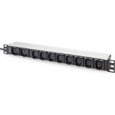 DIGITUS maitinimo blokas 10 krypčių 2 m 1U / IEC C20/8xC13 2xC19/16A 2 m 2 m 2 m IEC