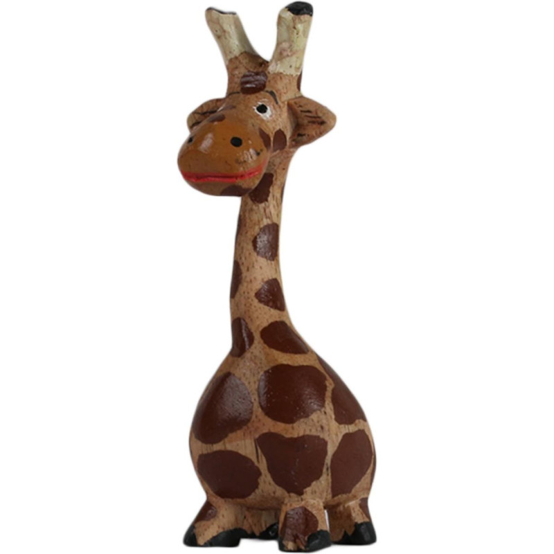 ART-CRAFT Medinė žirafa Medžio drožyba Dažytos miniatiūros Aukštis 10 cm