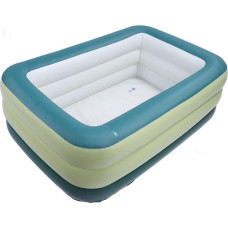 Inflatable Pool, Thickened 3-Layer Above Ground Inflatable Pool for Children and Adults, Simple Set for Summer Water Party in the Backyard (184L)