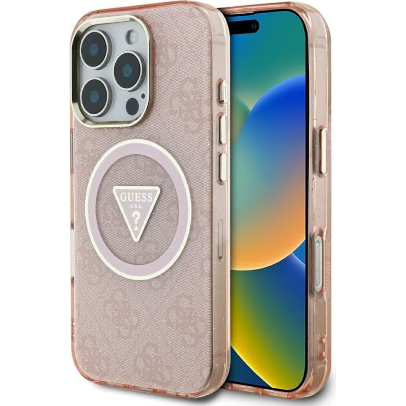 CG MOBILE Guess IML Metalinis blizgantis 4G apskritimo trikampis, suderinamas su 