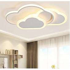 LED Children's Ceiling Light 32 W Children's Room Lamp Ceiling Creative Cloud Lamp Ceiling Light for Bedroom 3000 K Warm White Light Ceiling Lamp Children's Room for Living Room Bedroom (42 cm)