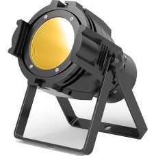 80 W COB COB LED par prožektoriaus prožektorius su 3 ryškumo profesionalia stroboskopine DMX scenos šviesa DJ, studijai, koncertui, vestuvėms, teatrui, fotostudijai, Kalėdoms
