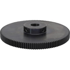 Anglinio plieno variklio pavaros ratas, 1 vnt., variklio pavarų dėžė 1M-130T/140T/150T/110 dantų, anglinis plienas, aukšto dažnio grūdinimo dantys, krumpliaratis, kiaurymės dydis 8/10/12 mm (dydis: 1M140T - kiaurymė 10 mm)