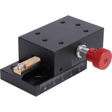 X ašies poslinkio platforma, 40 mm eiga, krumpliaračiai ir krumpliaračiai, rankinis tikslus reguliavimas, 