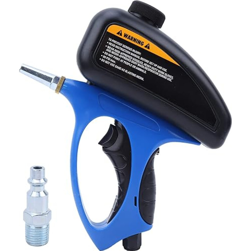 Profesionalus pneumatinis smėliavimo pistoletas - nešiojamas rankinis smėliavimo rinkinys stiklo šlifavimui ir metalo apdirbimui, elektrinis variantas