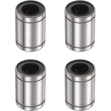 sourcing map LM12UU Linearkugellager, 12 mm Bohrungsdurchmesser, 21 mm Außendurchmesser, 30 mm Länge, doppelseitige Gummidichtung, lineares Bewegungslager für 3D-Drucker, CNC-Maschinen-Anwendungen