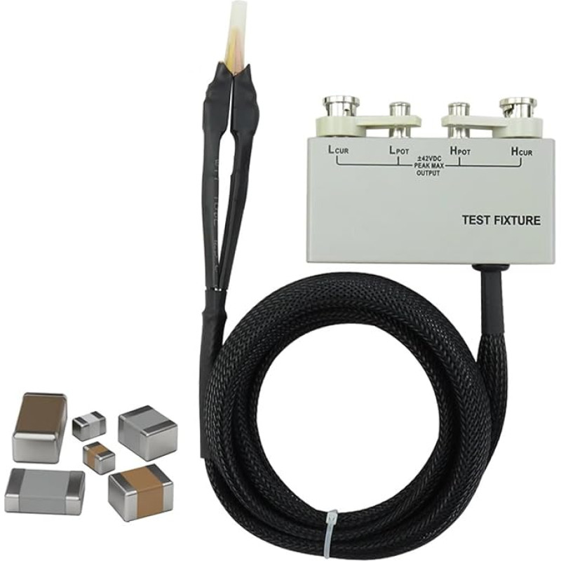 4-Draht-Prüfzange Für SMD- Und LCR-Messleitungen, 4-polige Prüfbox Mit Schirmgehäuse Für Impedanzanalysatoren Und Kapazitäts-, Induktivitäts- Und Widerstandsmessungen