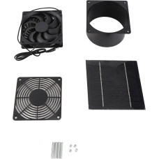 Solarbetriebener Abluftventilator, professionelle, effiziente Energieeinsparung, für Außendachboden, für Hundehütte, für Schuppen, für Hühnerstall, 5 W leistungsstarker