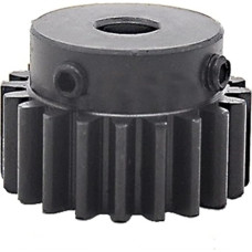Pavaros kampas 1 gabalas Juodinimas Spur Gear Sprocket 1.5 modulis 20T 22T 24 dantys Spur Gear 1.5M 20 dantų pavara 6 mm 10 mm 14 mm 14 mm 20 mm 20 mm Bore 15 mm plotis Drive Shaft ( Spalva: 12 mm Bore , Dydis: 20 dantų )
