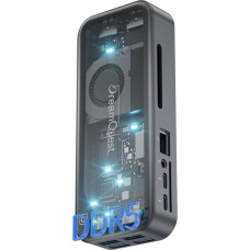 DreamQuest Mini PC Windows 11 Pro Pre-Installed Intel N95 (up to 3.4 GHz) 12GB LPDDR5 1TB M.2 SSD Micro Computer Desktop PC Stick with Dual HDMI + Type C/WiFi 6/Bluetooth 5.3/USB 3.2 for Home/Office