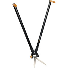 Fiskars PowerLever, GS53, 1001565 Multifunctional Hedge and Lawn Shears, Range up to 2.5 m, Black/Orange