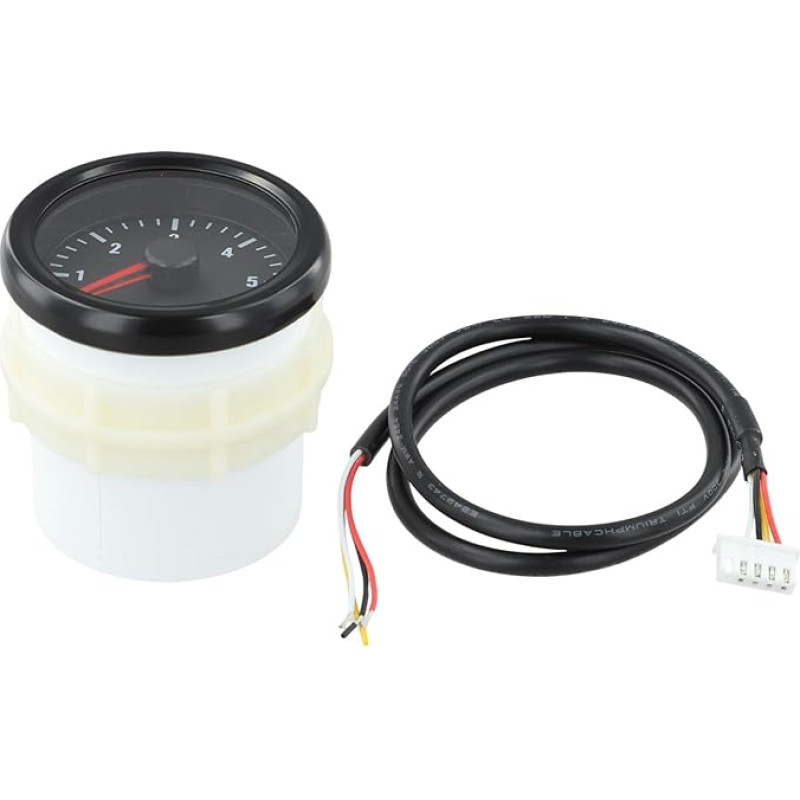 Elektrinis impulsinis stiprintuvas, 52 mm, 0-6000 U/min, Armaturenbrett, dyzelinis variklis, elektrinis variklis, Drehzahlmesser, impulsinis stiprintuvas