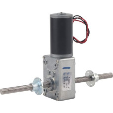 Robustes Gehäuse, Laufruhige Struktur, Aber Leistungsstark, Doppelwellen-M8-Gewinde-Schneckengetriebemotor mit Zahnrädern aus Stahllegierung, Rechts- und