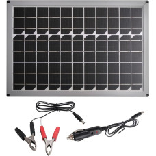 1 x 200 W Solarstromerzeugungs-Panel für den Außenbereich, monokristallines Silikon, DC-Batterieklemme mit Adapterkabel für die Stromversorgung der Beleuchtung