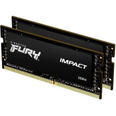 Kingston FURY Impact KF432S20IBK2/64GB Laptop Memory Kit 32GB (2 x 32GB) 3200MHz DDR4 CL20 - Black