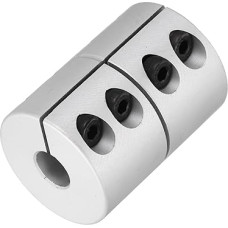 sourcing map 10 bis 15 mm Wellenkupplung, 45 mm Länge, 32 Durchmesser, Klemmwellenkupplung, Aluminiumlegierung, Gelenkverbinder, Schrittmotor-Kupplung für 3D-Drucker, CNC-Maschinen, DIY-Encoder