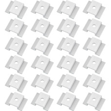 sourcing map 24 Pieces Solar Panel Mounting Center Clamps, 1.06