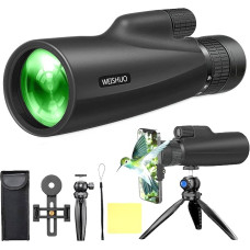 Monokulinis teleskopas 10-30 x 50 nuolatinio priartinimo BAK4 prizmės FMC HD, IP66 vandeniui atsparus išmaniojo telefono adapteris ir trikojo jungtis, nešiojantiems akinius, tinkamas paukščių stebėjimui, medžioklei, lauko žygiams, koncertams