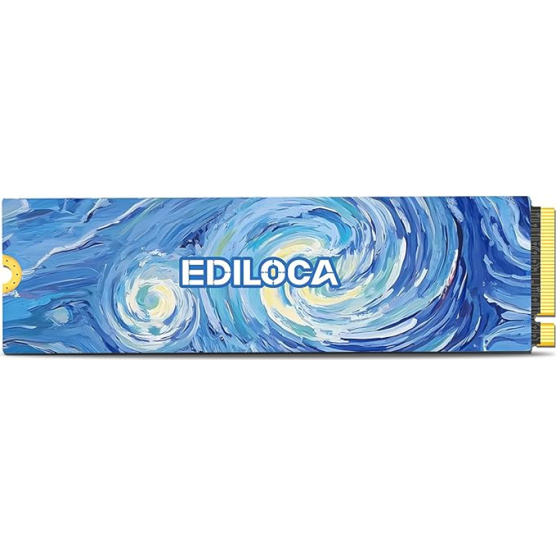 EN1400 PRO NVMe M.2 SSD 4TB, PCIe 5.0, 14 000 MB/s skaitymas, 1 2500 MB/s įrašymas, 2800TBW (įrašyti terabaitai), vidinis SSD diskas žaidimams, vaizdo redagavimui ir dirbtiniam intelektui