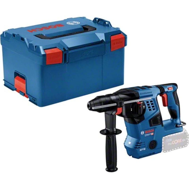 Bosch Professional 18V System Akku-Bohrhammer GBH 18V-28 C (mit SDS plus, 3,3 J Schlagenergie, Vibration Control, KickBack Control, 3 Betriebsmodi, in L-BOXX)