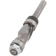 Walfront Doppel -Spiralinis frezavimo antgalis -Bitkompression Flush Trimmbit, 1/4 Schaft Dual Spiral Router Bit 1 Zoll Länge 1/2 Durchmesser, Oberes und Unteres Lager für Musterarbeit
