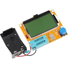 -T4 Digitaler Transistor-Tester für NPN PNP MOSFET Diode Thyristor-Kondensator Widerstandsmesser mit 128 x 64 LCD-Display mit Hintergrundbeleleuchtung, kompatibel mit Mega328-Firmware