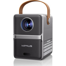 Trumpas atstumas: Mini projektorius WiFi Bluetooth 18000 liumenų nešiojamas projektorius, WiMiUS projektorius, palaiko 1080P Full HD projektorių 5G WiFi namų kino teatrui, iOS/Android/Loptop/USB/PS5/AV