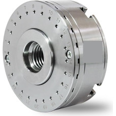 Pasukamas guolis 4 colių medienos tekinimo staklės 4 žandikauliai savaiminio centravimo slinkties laikiklis 100 mm sriegis M33 M18 1 x 8TPI Medienos tekinimo staklių laikiklis kepimui medžio apdirbimo DIY hobiai (dydis: C. M18 x 2,5 mm)