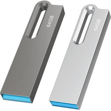 2 USB atmintinių pakuotė 64 GB 3.0 Stick Flash Drive 64 GB USB atmintinė, skirta 